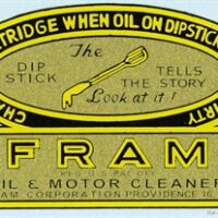 Oil filter label